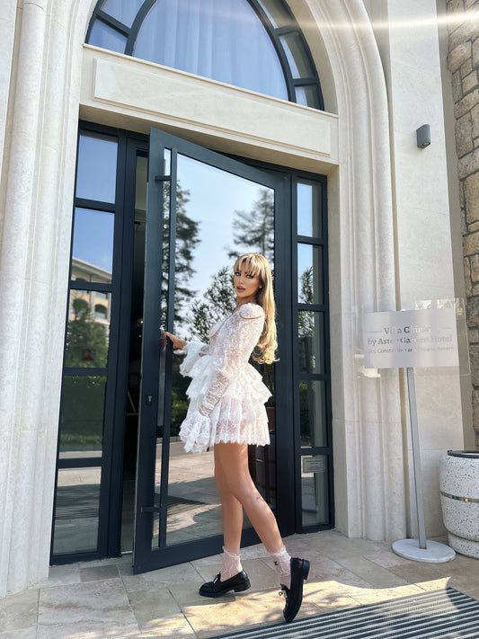 Бяла рокля "LACE"