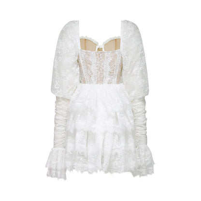 Бяла рокля "LACE"